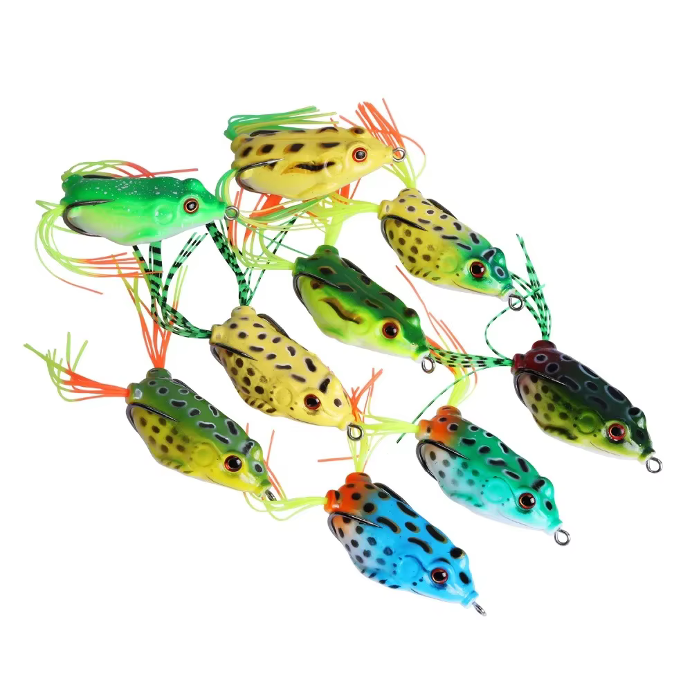 Goture señuelos rana 5,5 cm silicona suave – Crankbaits para carpa - imagen 5