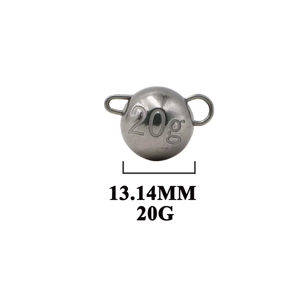 Señuelo blando montado en cabeza Cheburashka de tungsteno