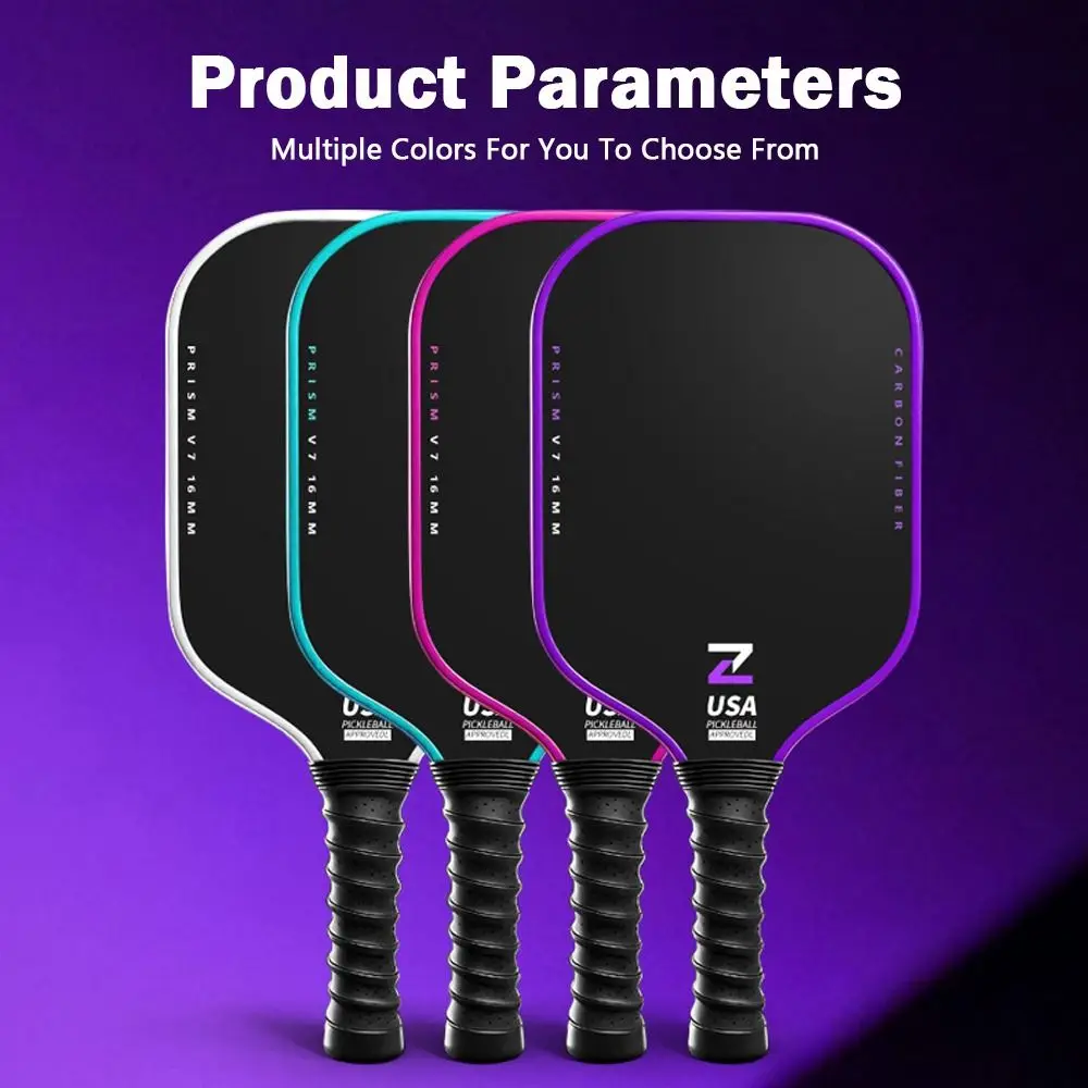 Pala de pickleball Fashion T700 de fibra de carbono mate USAPA - imagen 3