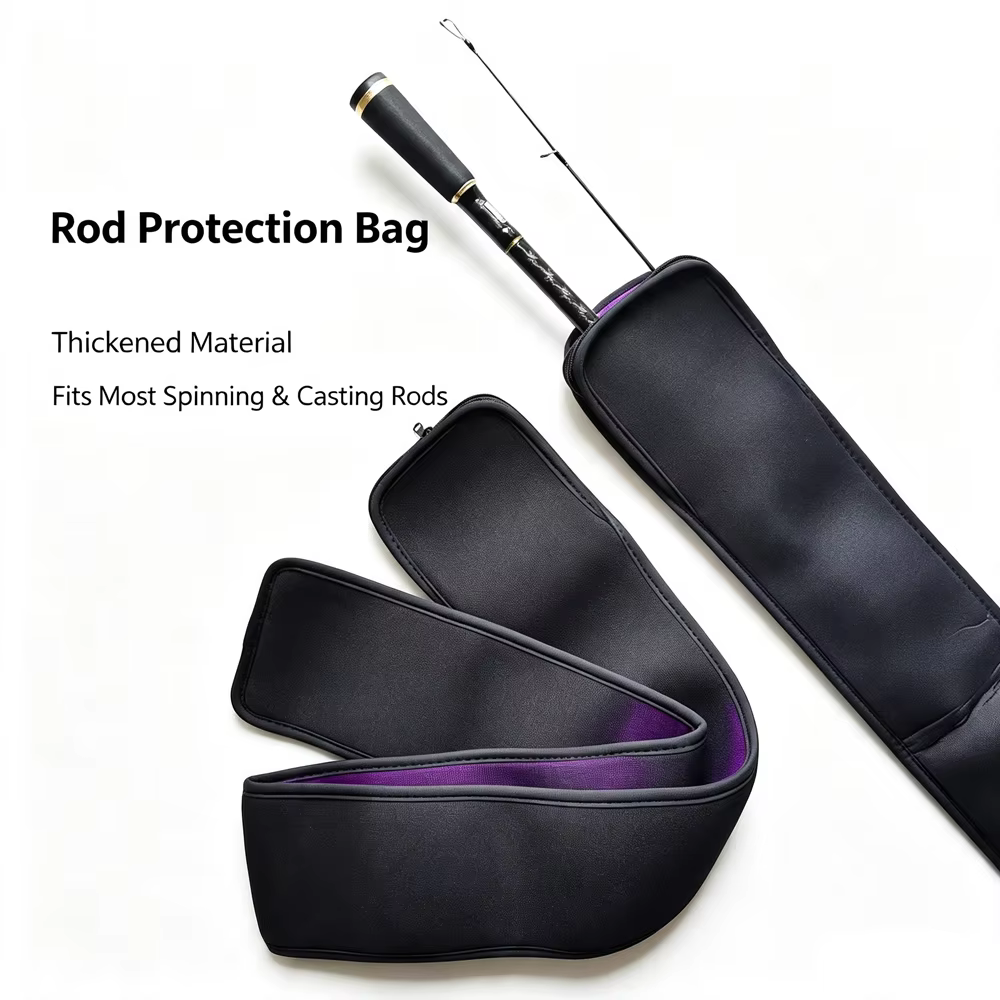 Funda plegable para cañas de spinning y casting