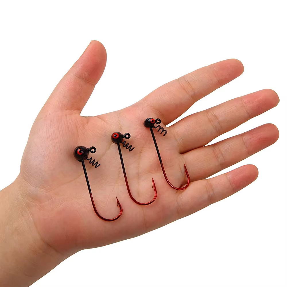 Anzuelos Shakey Head con tornillo de bloqueo para vinilos - imagen 5