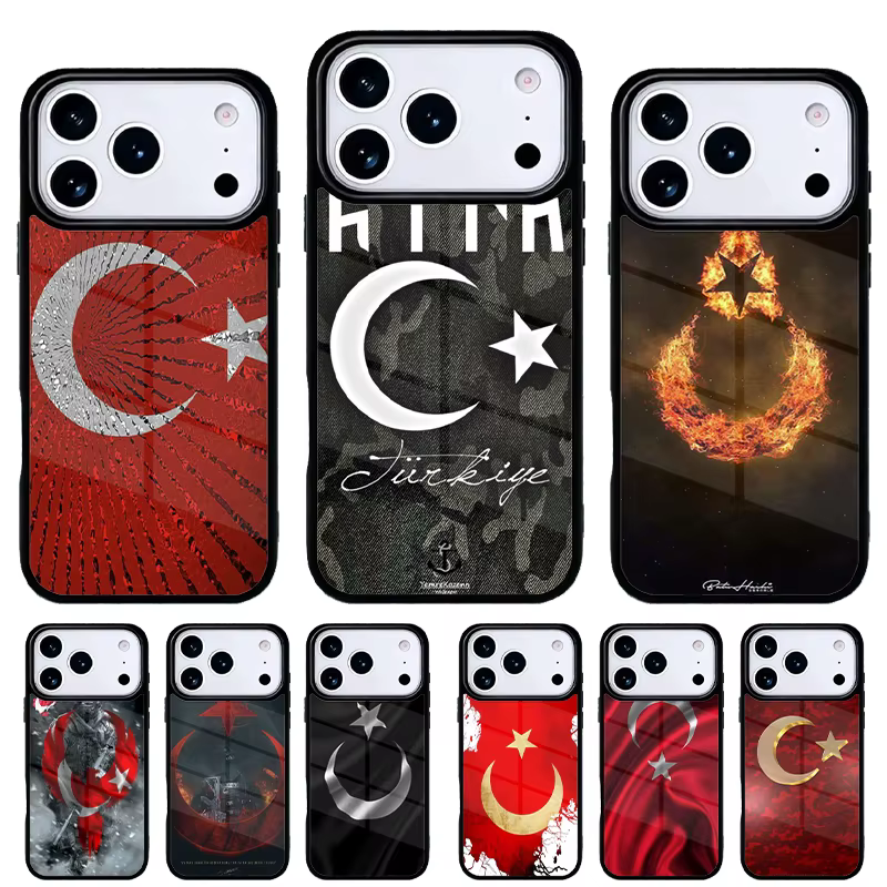 Funda iPhone con bandera de Turquía – Carcasa trasera todos los modelos