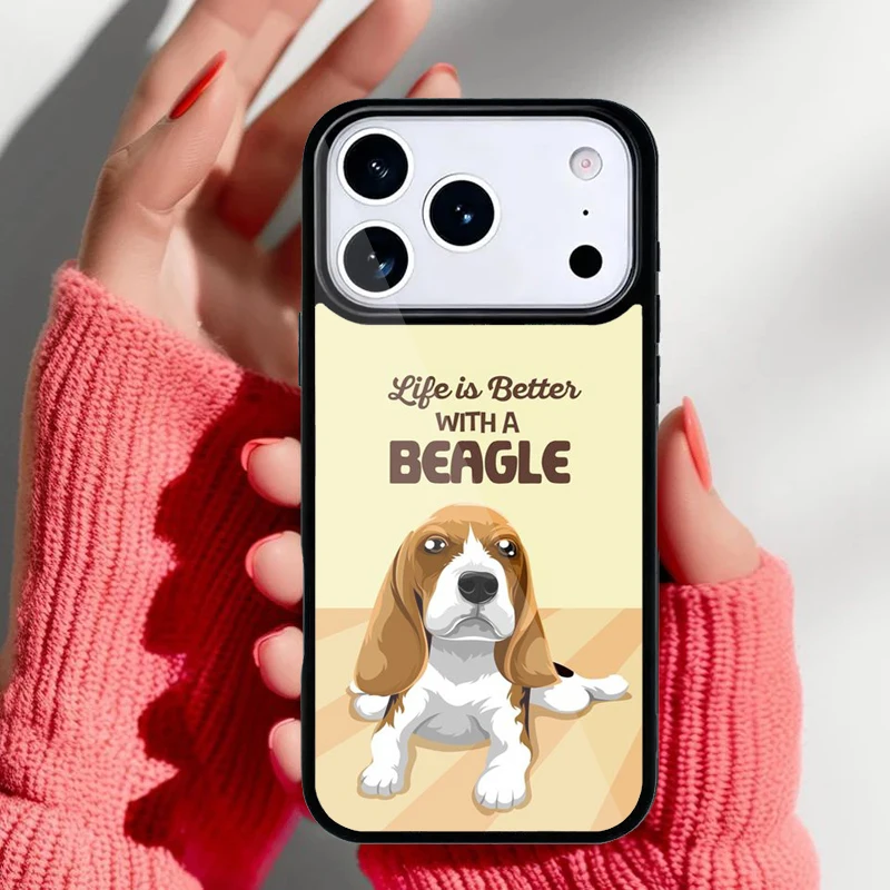 Detalle del diseño Beagle en la carcasa trasera