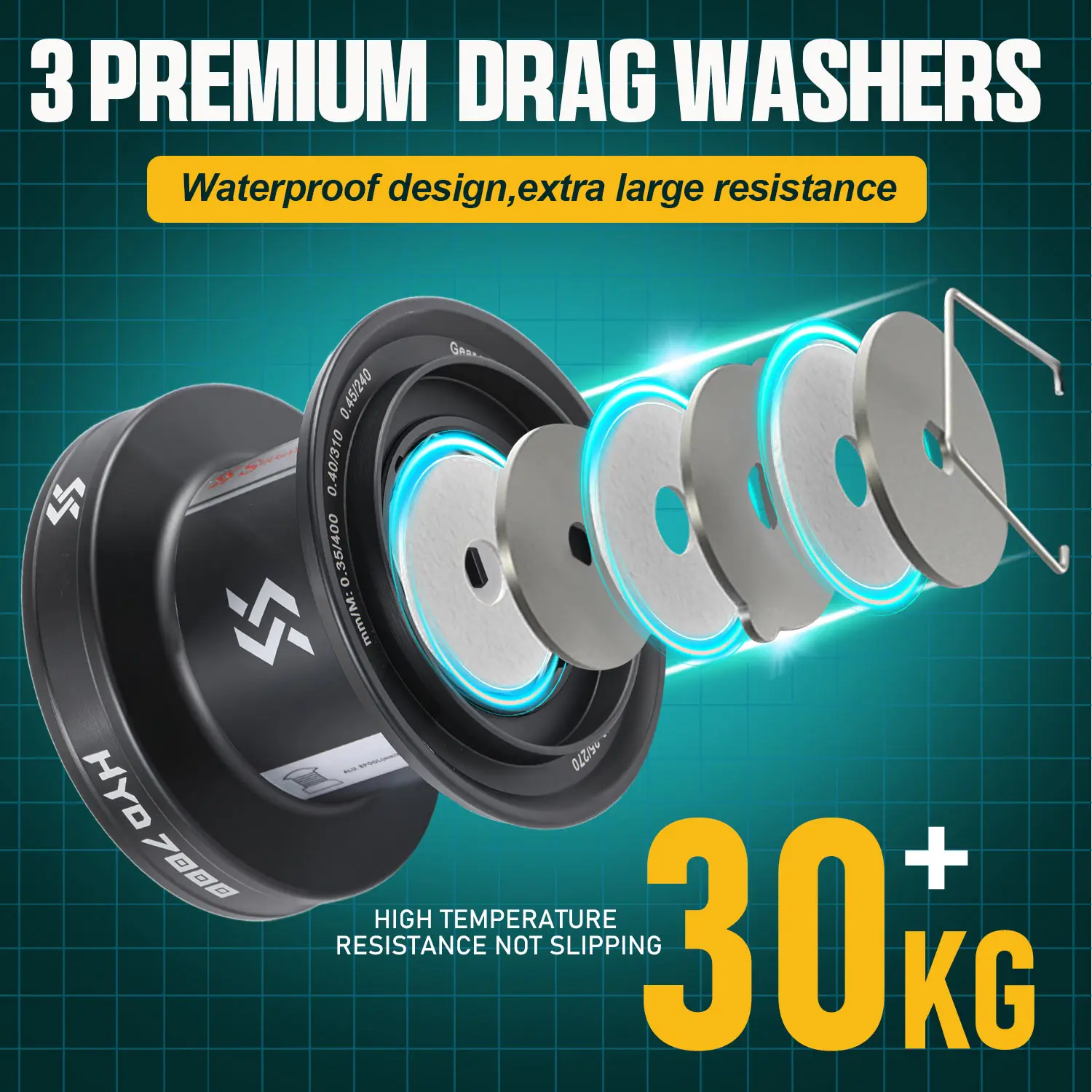 Carrete de spinning Sougayilang de lanzamiento lejano para salada y dulce - imagen 2