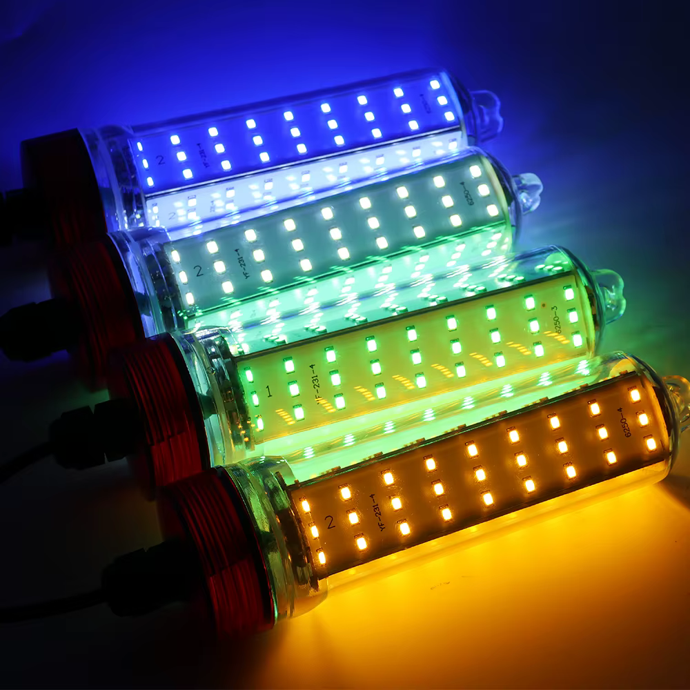 Foco LED subacuático señuelo peces – Luz sumergible para pesca nocturna - imagen 4