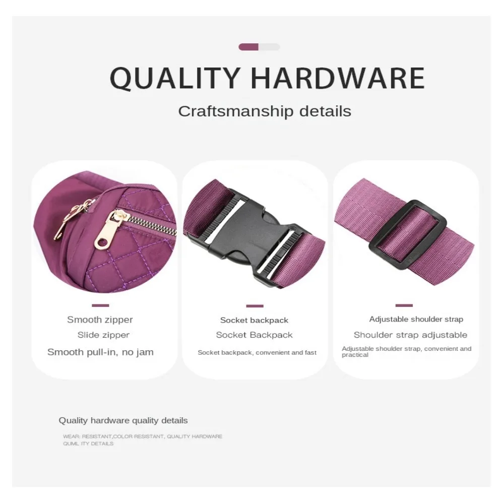 Bolso riñonera Oxford con tejido resistente