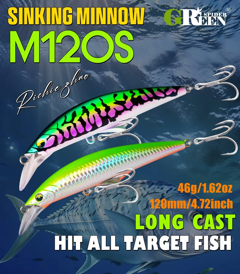 Señuelo minnow GREENSPIDER