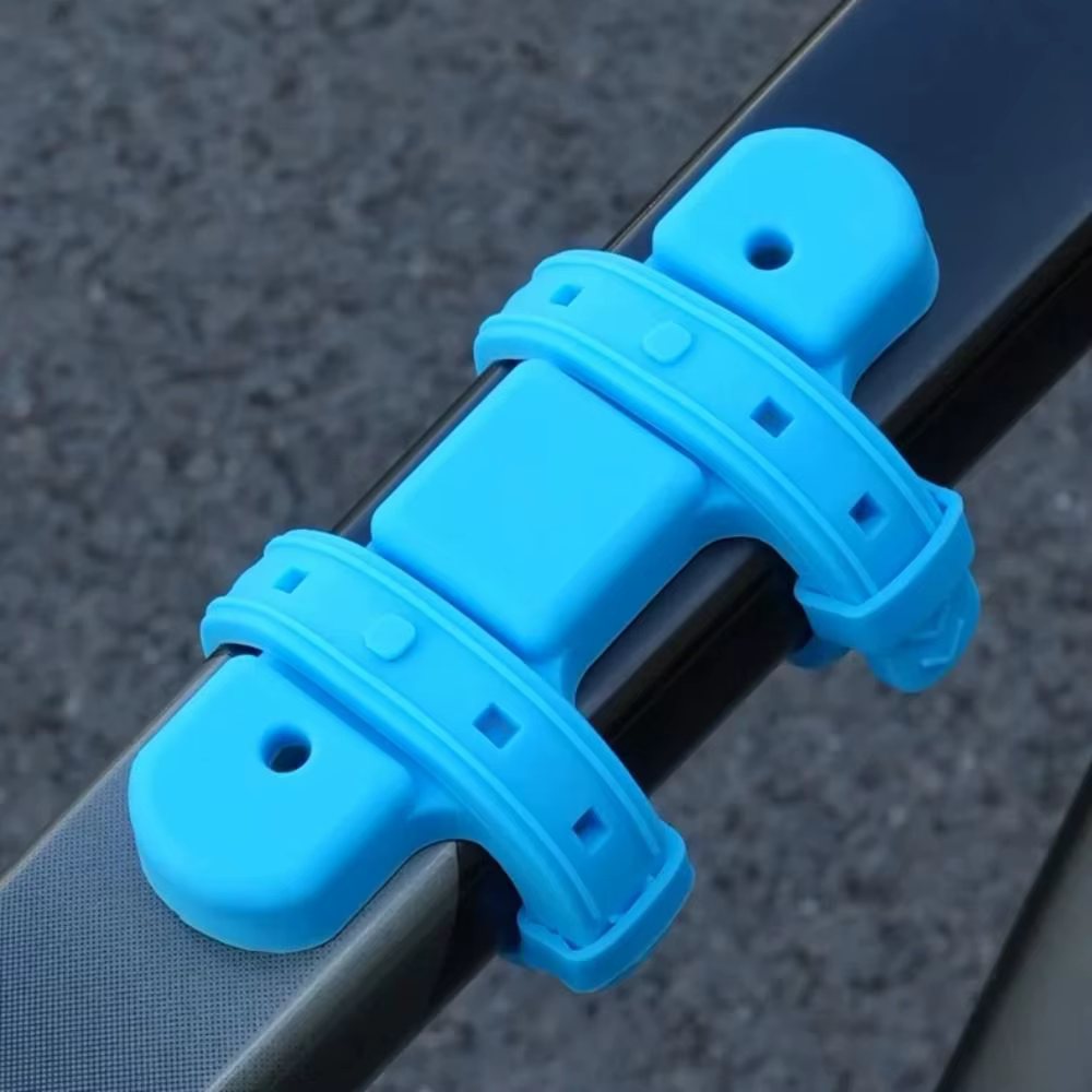 Adaptador en uso durante una ruta ciclista