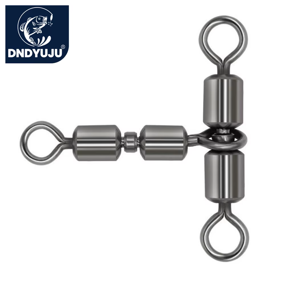 DNDYUJU Conector giratorio pesca junta triangular doble rodamiento - imagen 4