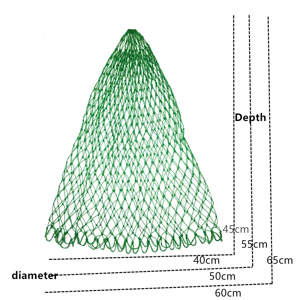 Red de aterrizaje triangular pliable con aro sólido - imagen 4