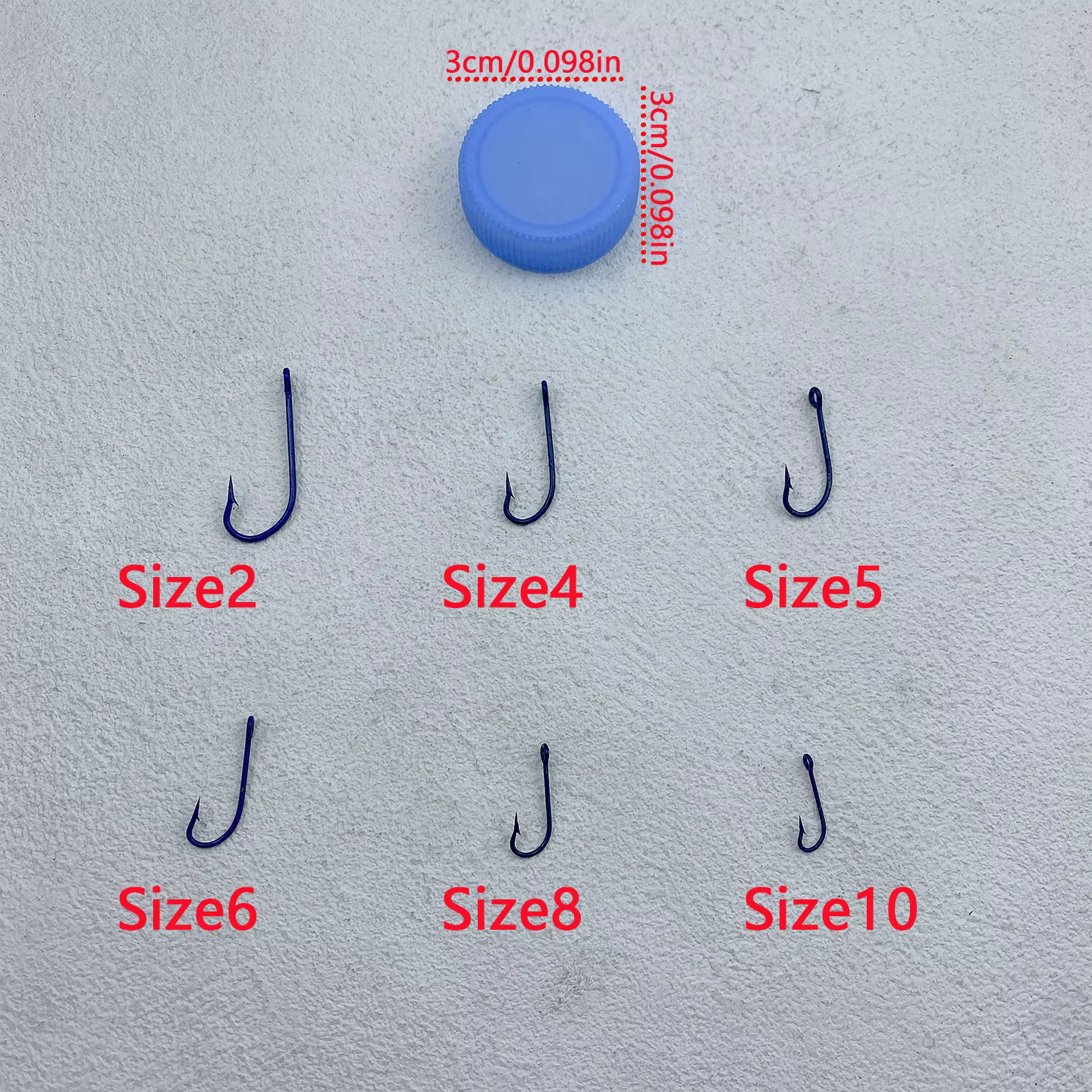 Anzuelos de acero alto en carbono azules con púas para carpa - imagen 5