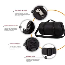 Bolsa de pesca impermeable plegable con cremallera de gran capacidad