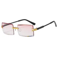 Gafas de sol sin montura Trendy UV rectangular – filtro protector