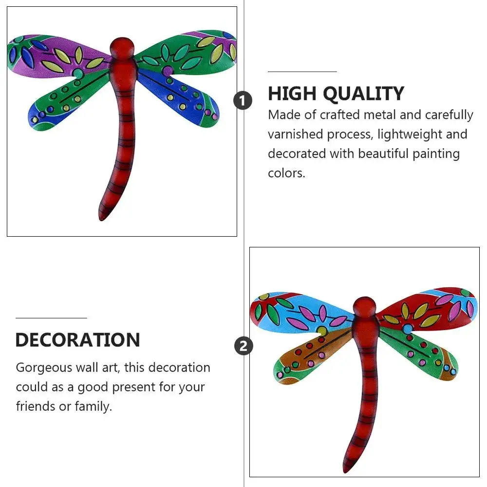 Libélula metálica estilo decorativo realista