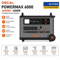 Oscal Powermax6000 – Estación de energía portátil LiFePO4