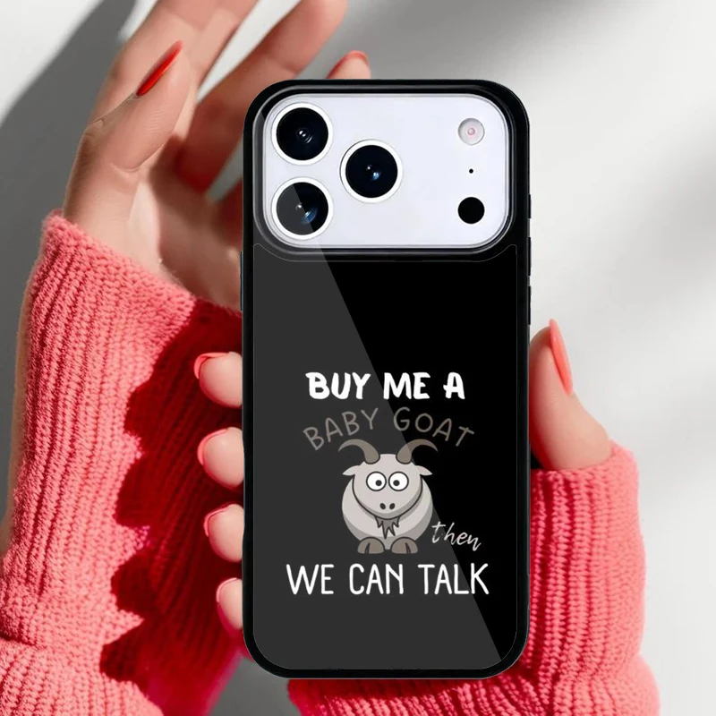 Funda con diseño de cabras para iPhone, vista general
