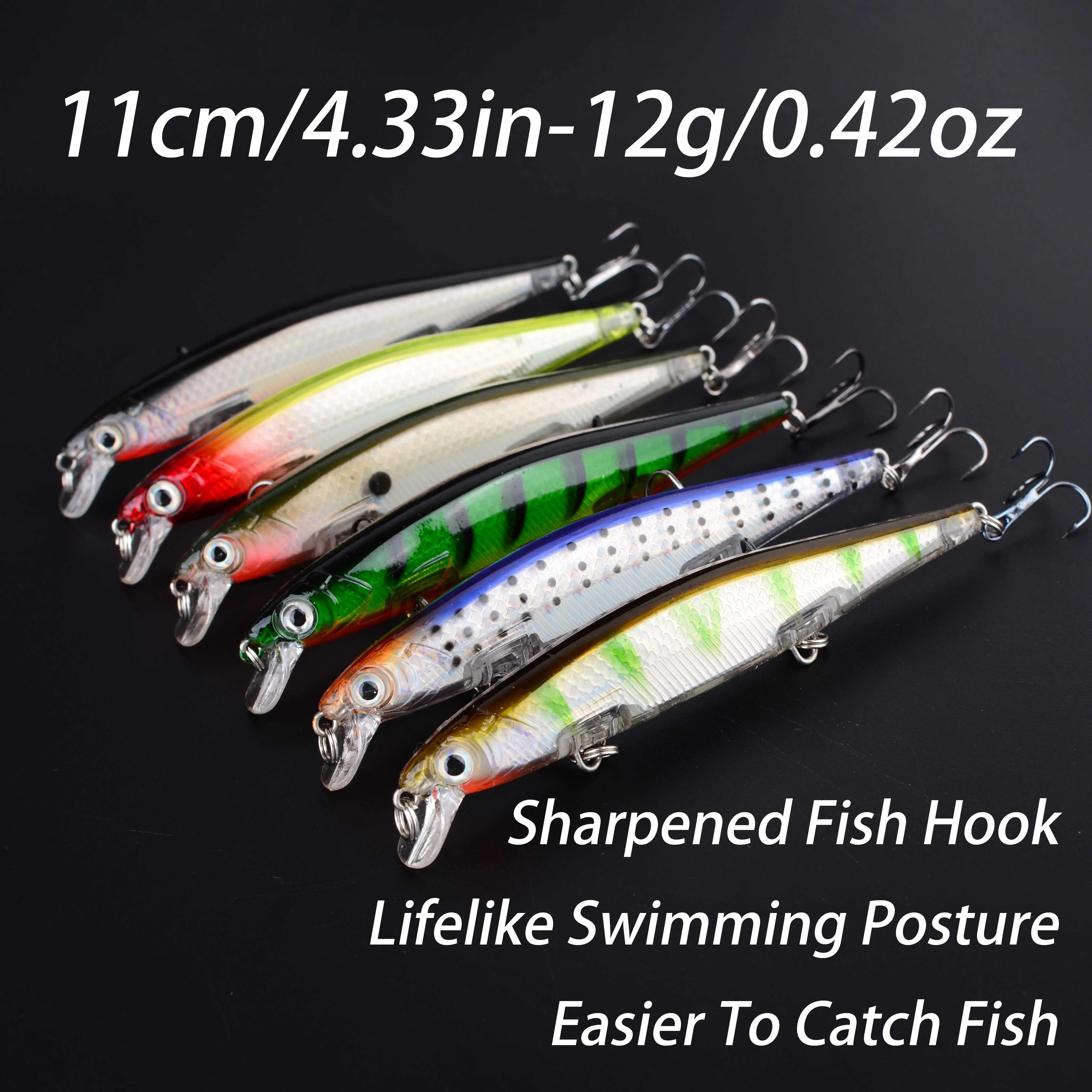 Swimbait Minnow hundible con anzuelo para lubina y lucio - imagen 4