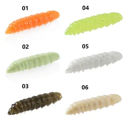 SUNMILE señuelos blandos aroma camarón 4 cm para trucha