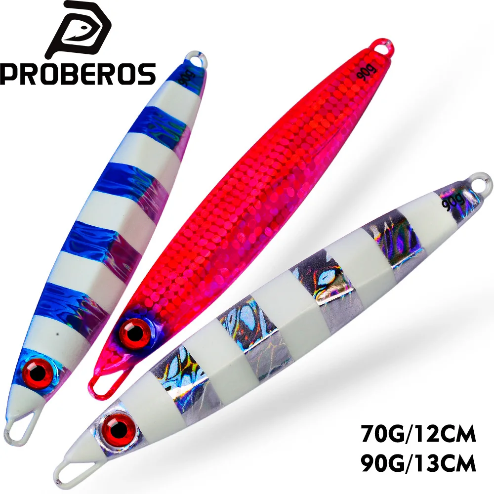 PROBEROS cuchara jigging luminosa para lubina – acción lenta - imagen 2