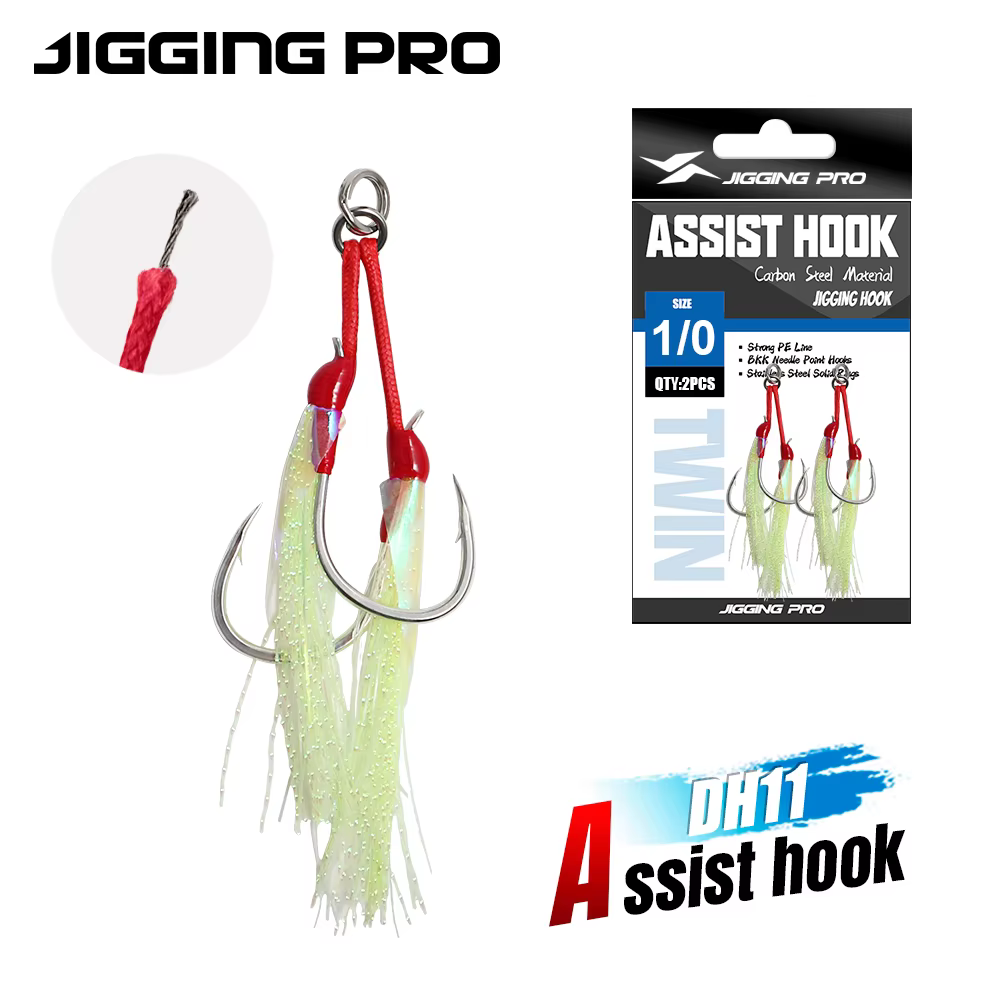 Anzuelos Jigging Pro Doble Asistencia – Acero alta resistencia