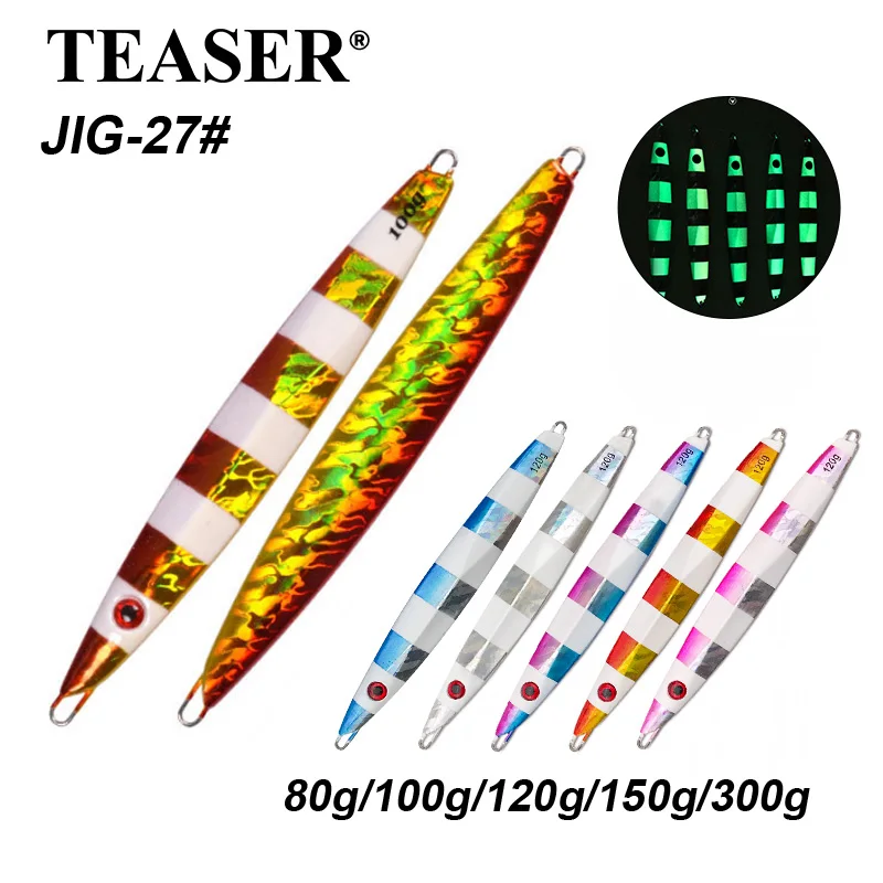 TEASER J27 señuelo luminoso de plomo hundimiento rápido para barco