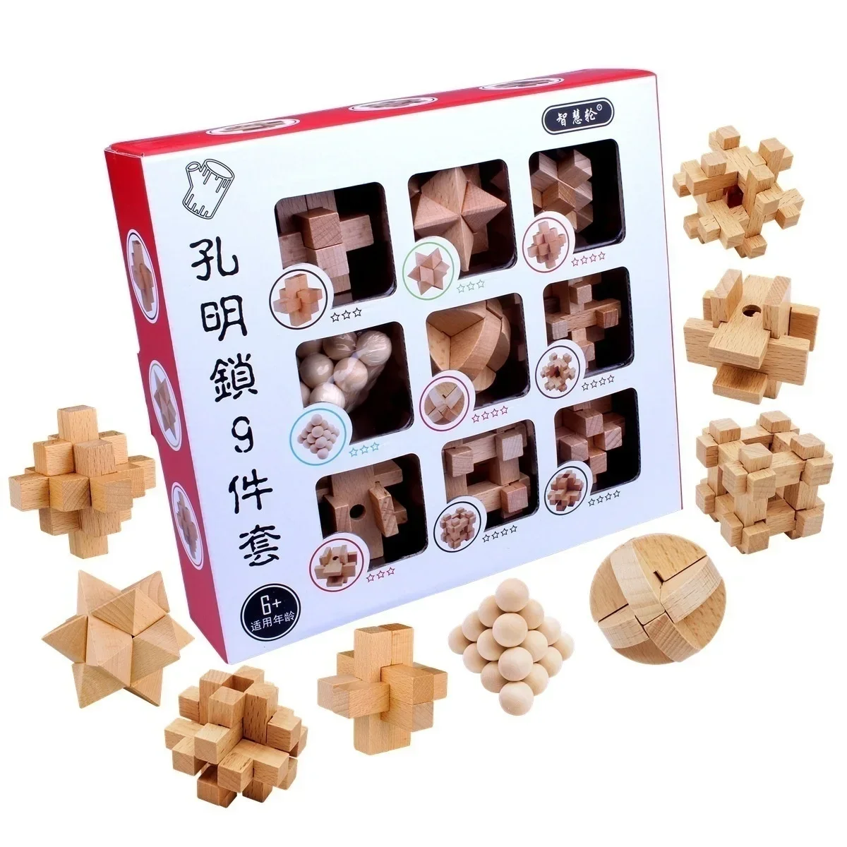 Luban Lock – Rompecabezas Desmontable de Madera | Juguete Educativo - imagen 4