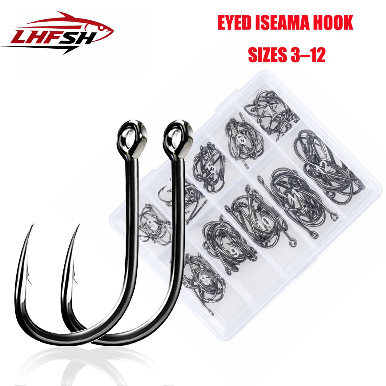 LHFSH Anzuelos para carpfishing con punta afilada y anilla - imagen 2