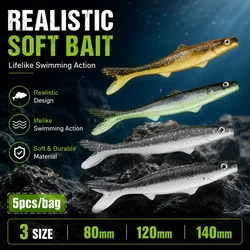 FishingFANS Señuelo shad cola de pez para lucioperca y lucio