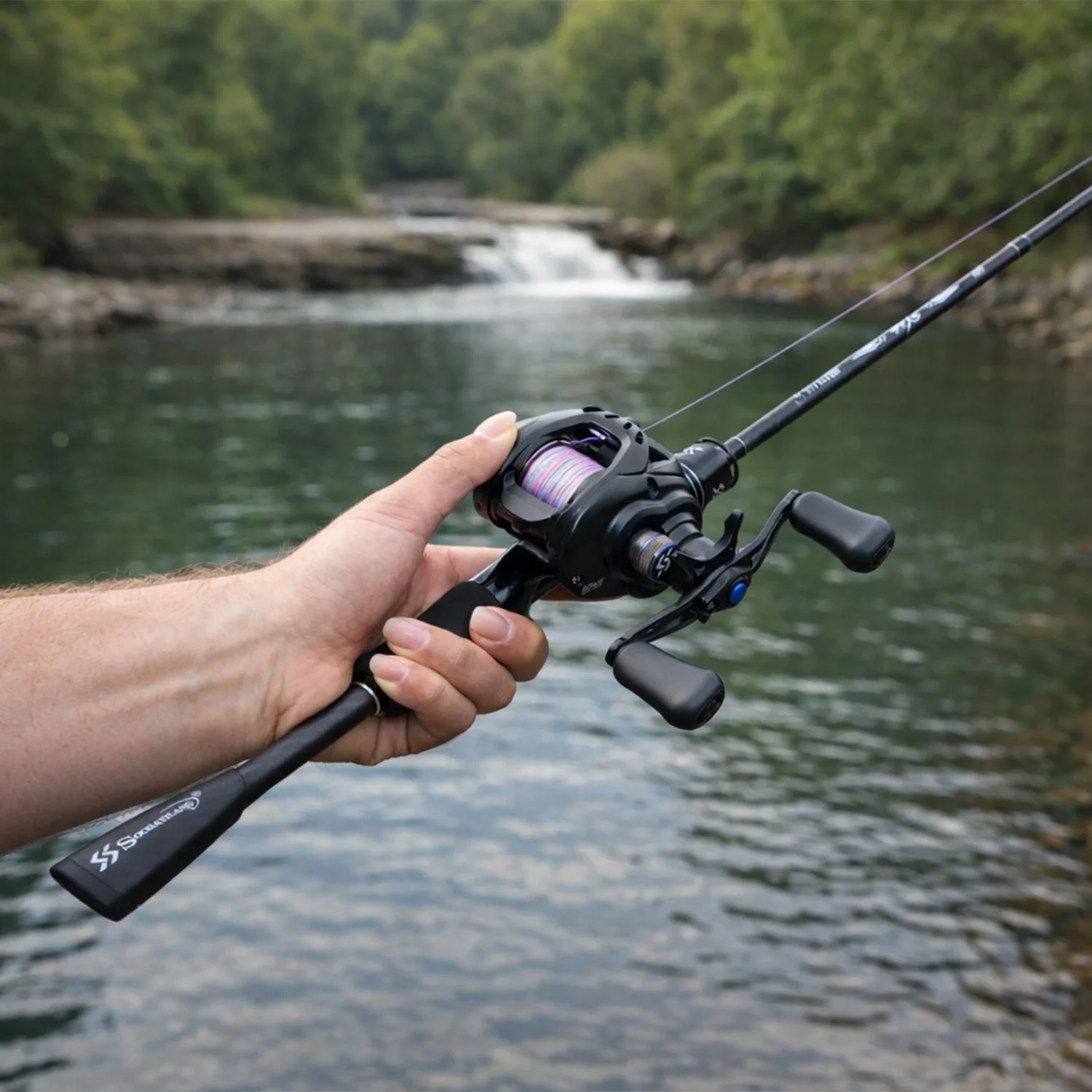 Sougayilang DC Baitcasting para lubina: combo caña carbono y carrete - imagen 5