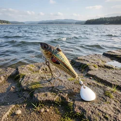 Señuelo jig metálico VIB multicapa para lubina en costa marina