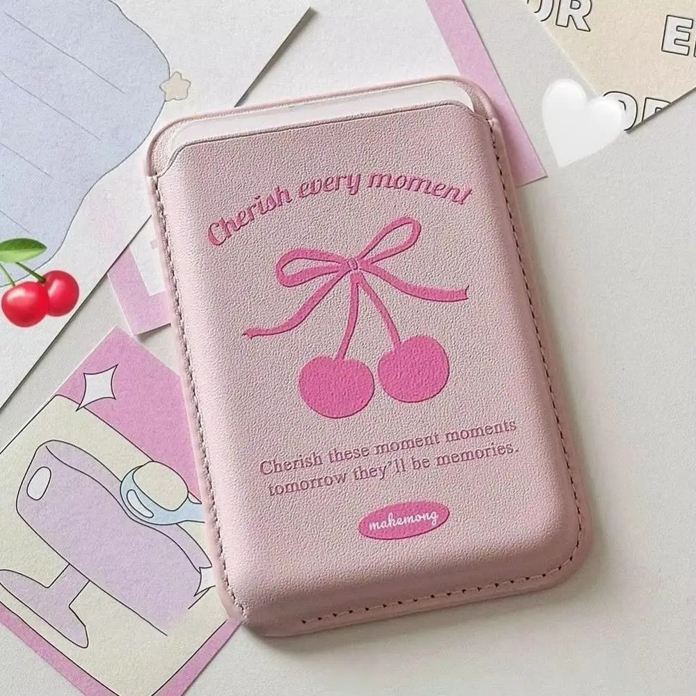 Tarjetero con clip magnético para tarjetas de cuero PU