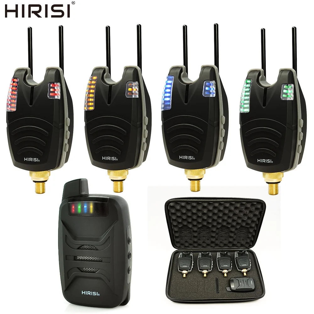 Hirisi B1230 Alarmas inalámbricas para pesca de carpas, LED y sonido - imagen 5