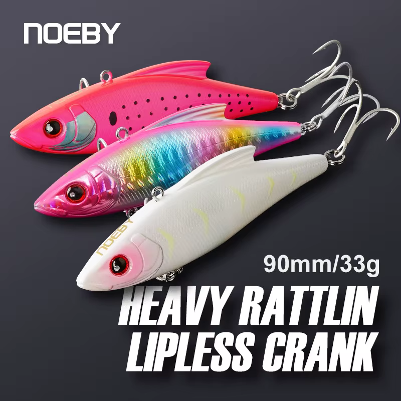 Noeby Cebos duros Crankbait mar con sonajero - imagen 3