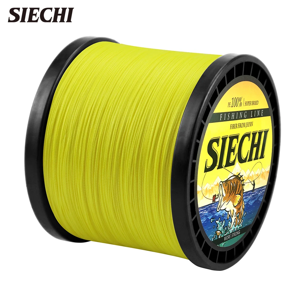 SIECHI Línea de pesca trenzada PE multifilamento suave y resistente - imagen 4