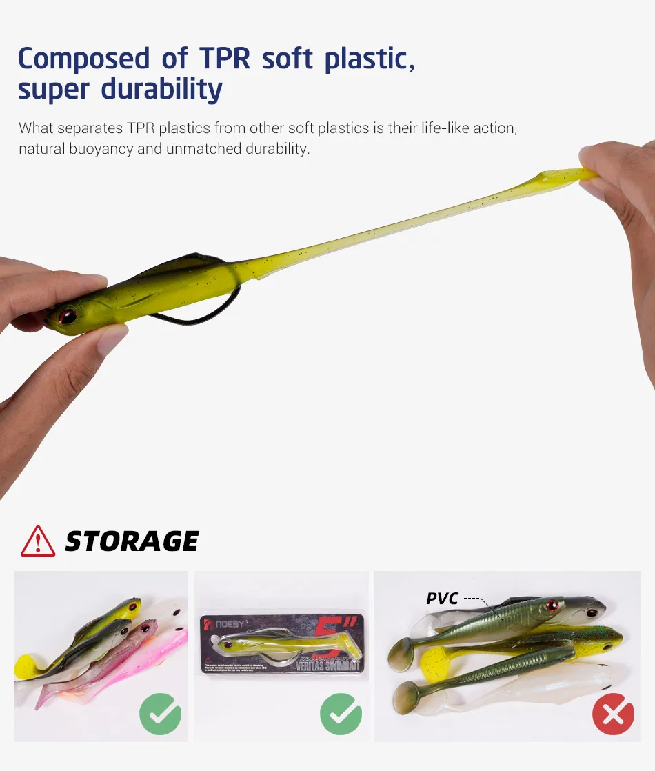 Acción del swimbait en el agua