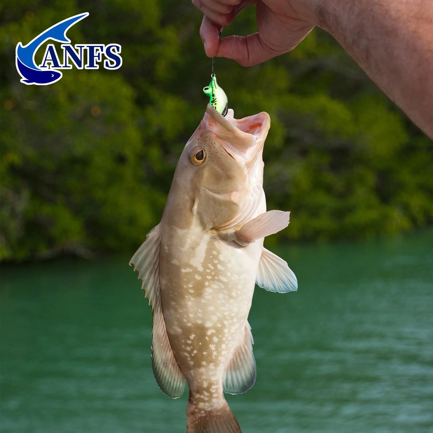 ANFS Señuelo de rana para pesca en superficie, vinilo suave - imagen 5