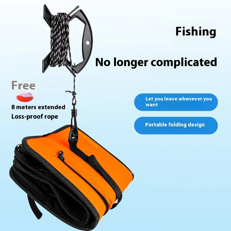 Cubo plegable para peces vivos en el mar con red - imagen 3