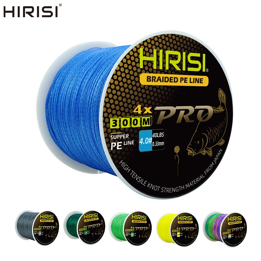 Línea PE trenzada para carpa Hirisi – multifilamento suave