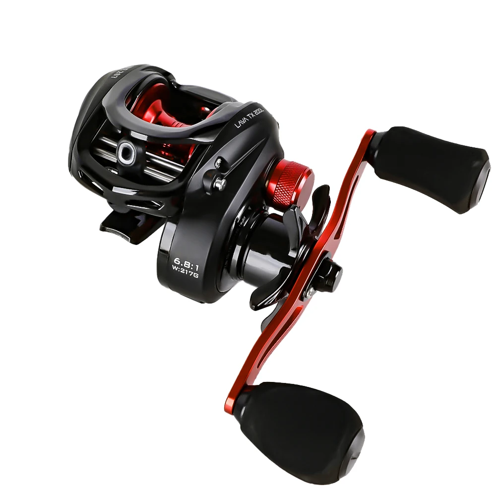 Carrete de Pesca MIFINE-LAVA TX con freno magnético y doble uso