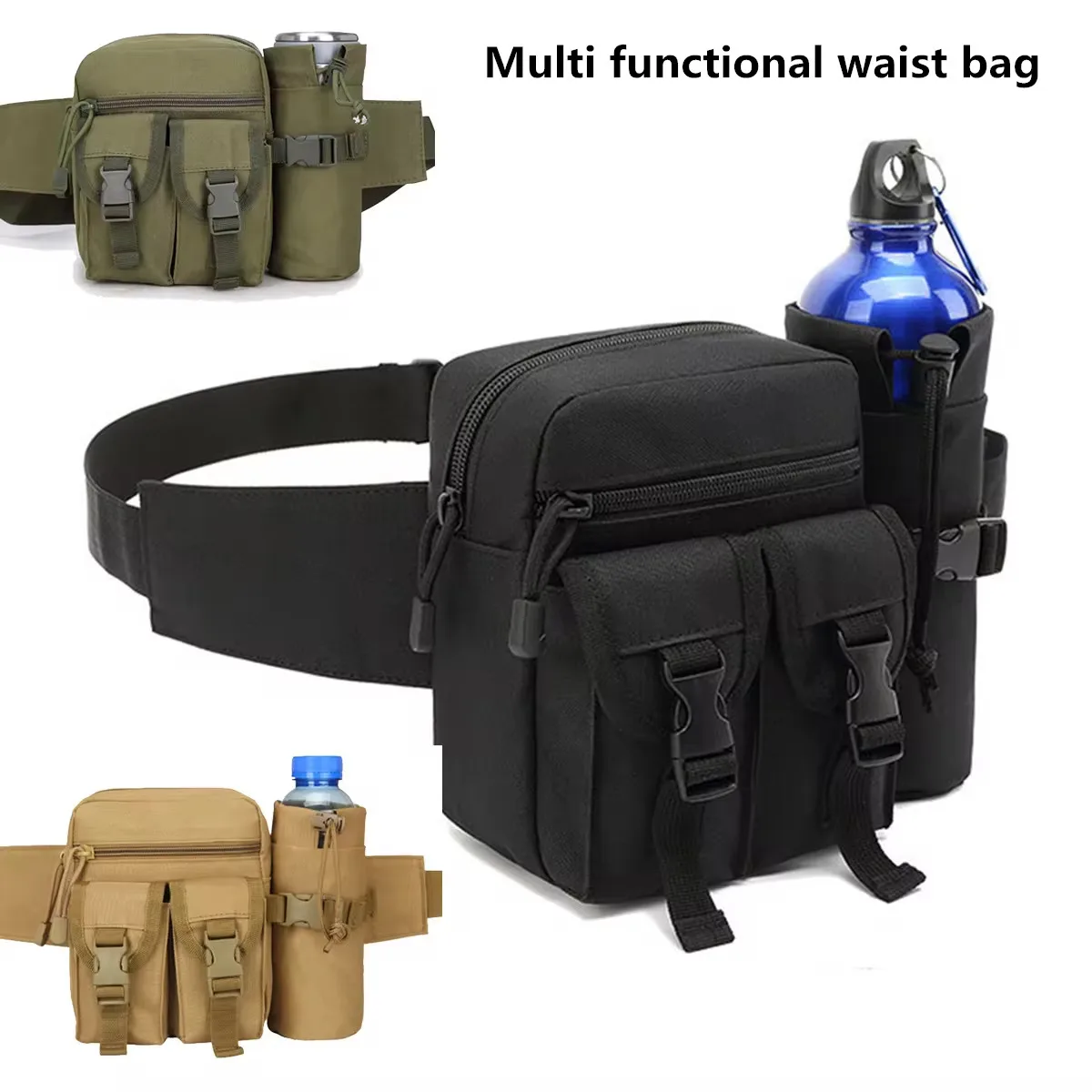 Riñonera táctica de pesca impermeable y ajustable para aventureros