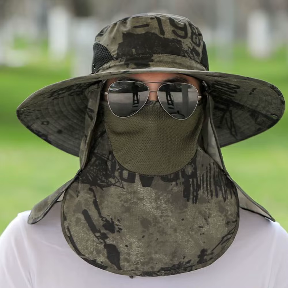 Sombrero de sol con ala ancha y protección UV