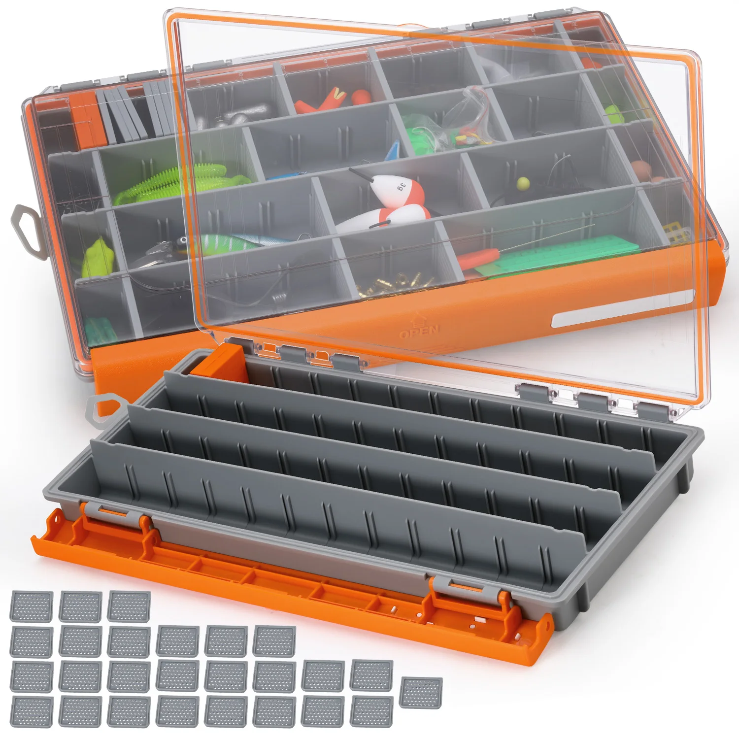 Caja de Aparejos Sougayilang – Portátil con Compartimentos para Señuelos - imagen 3