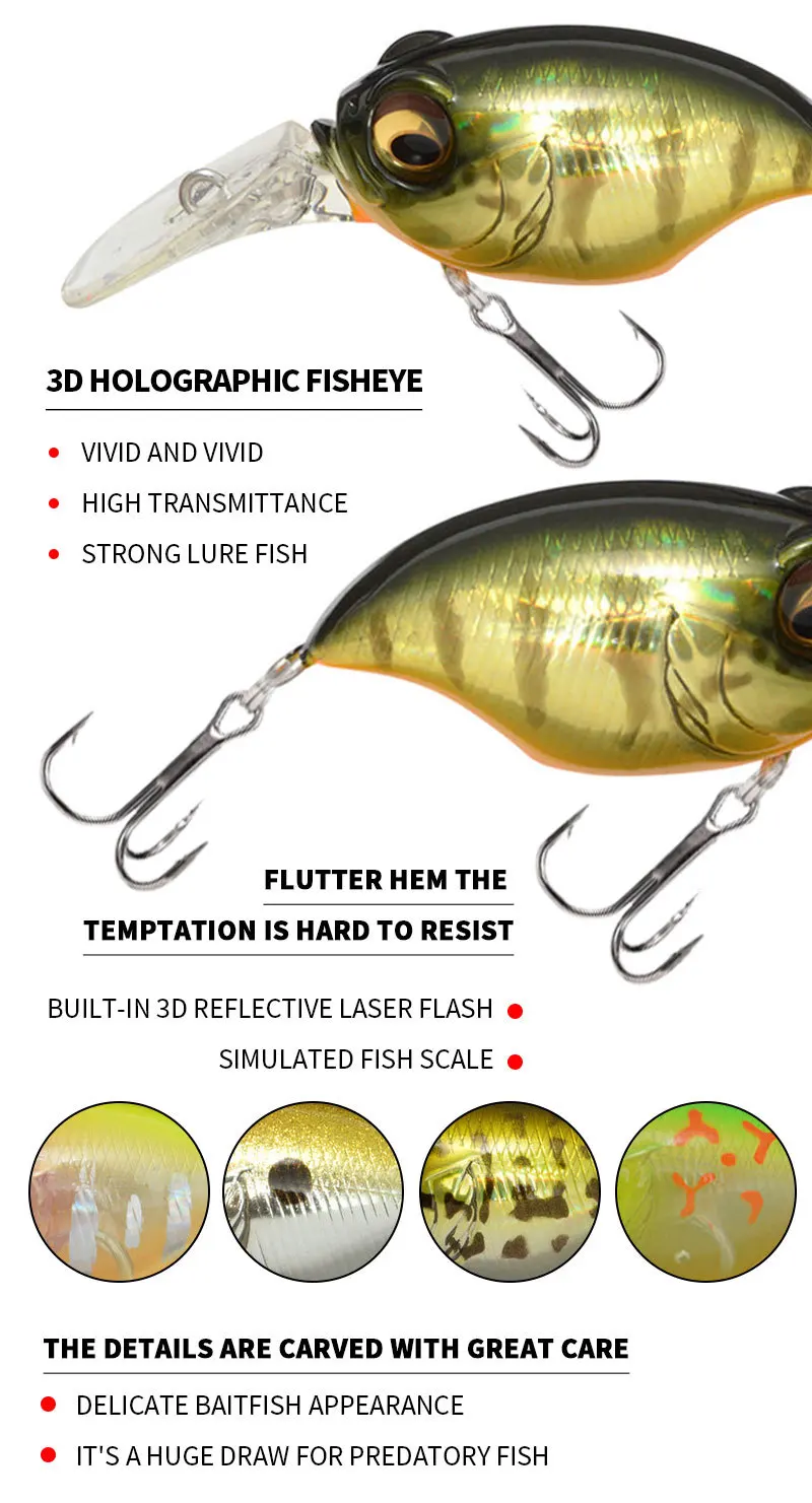 Juego de señuelos para pesca con acabado resistente