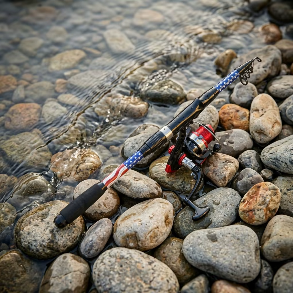 Caña Telescópica Kit Pesca Completo con Carrete y Señuelos