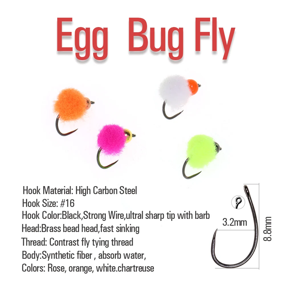 ICERIO Beadhead Glo Ninfa #16 – Ninfa artificial para trucha