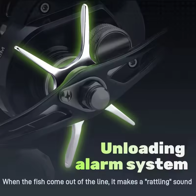 Carrete de jigging magnético para agua dulce y sal – Aleación de aluminio
