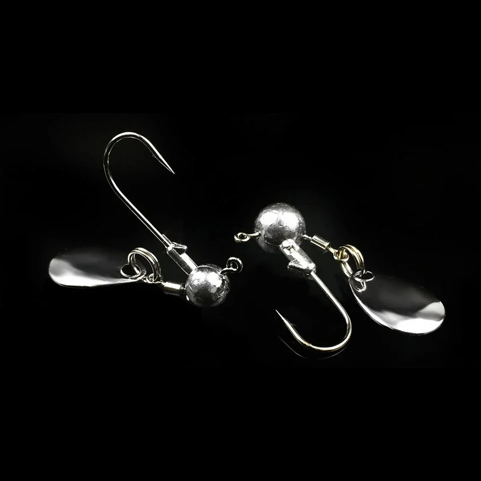 Jig heads plomadas de acero con giratorios para lubina y trucha - imagen 3