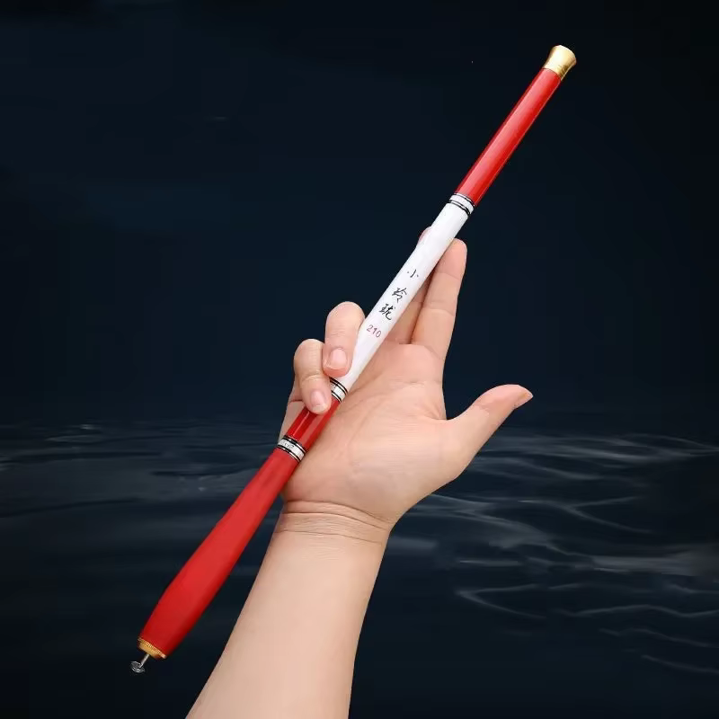 Caña de pesca telescópica fibra carbono para río lago - imagen 2