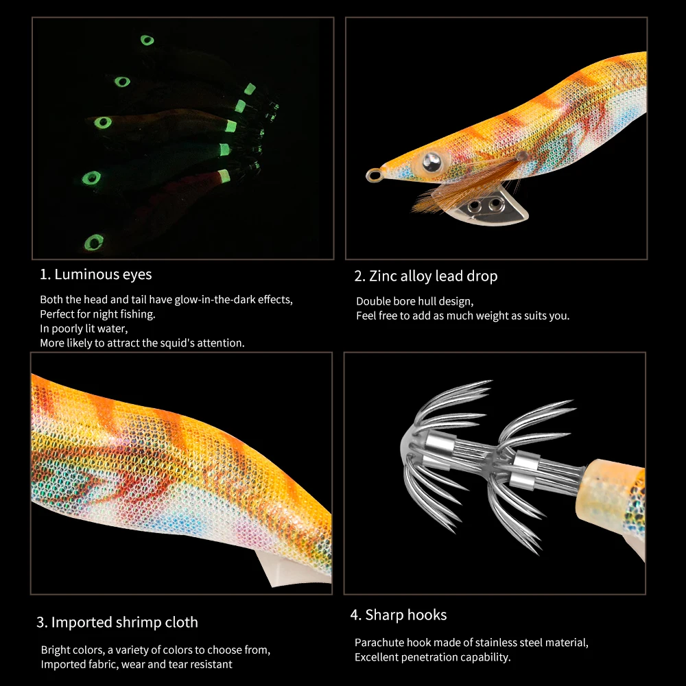 SQUID KING 3.0 Cebo de calamar – Señuelo realista de silicona - imagen 4