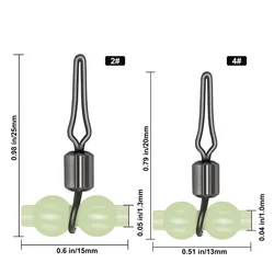 FishTrip 3 Vías - Giratorios de pesca con calabaza luminosa y cuentas